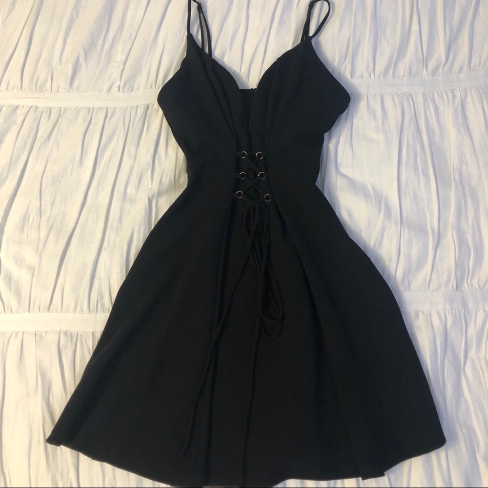 CHELSEA DRESS WITH LACE UP BODICE